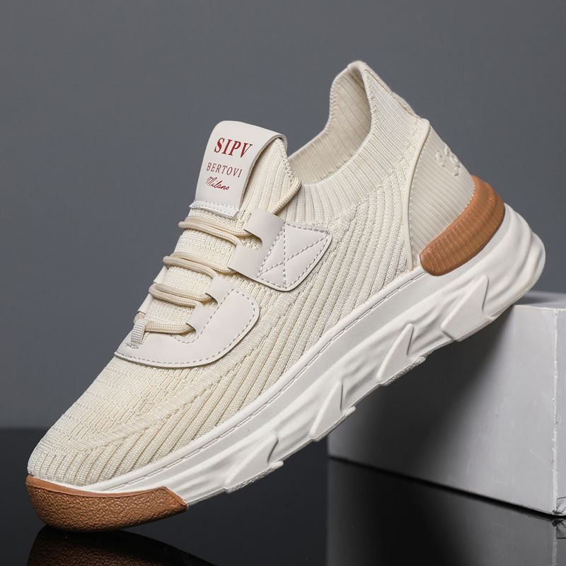 600-HAZ-00001 Beige Sock Shoes