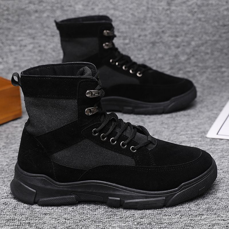 638-HAZ-00001 Full Black Boots – HAZ Lebanon