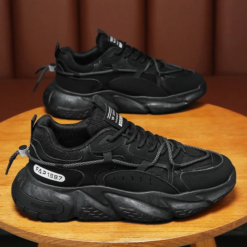 690-HAZ-00001 Full Black Shoes