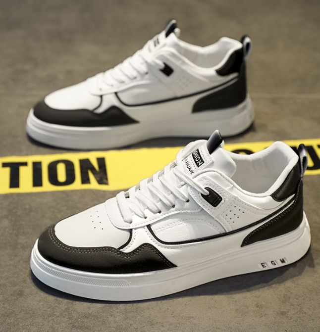 658-HAZ-00001 White/Black Shoes