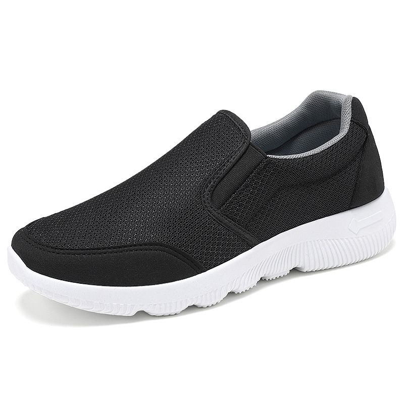 707-HAZ-00001 Full Black Sock Shoes