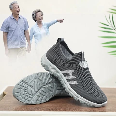 578-HAZ-00002 Grey Sock Shoes