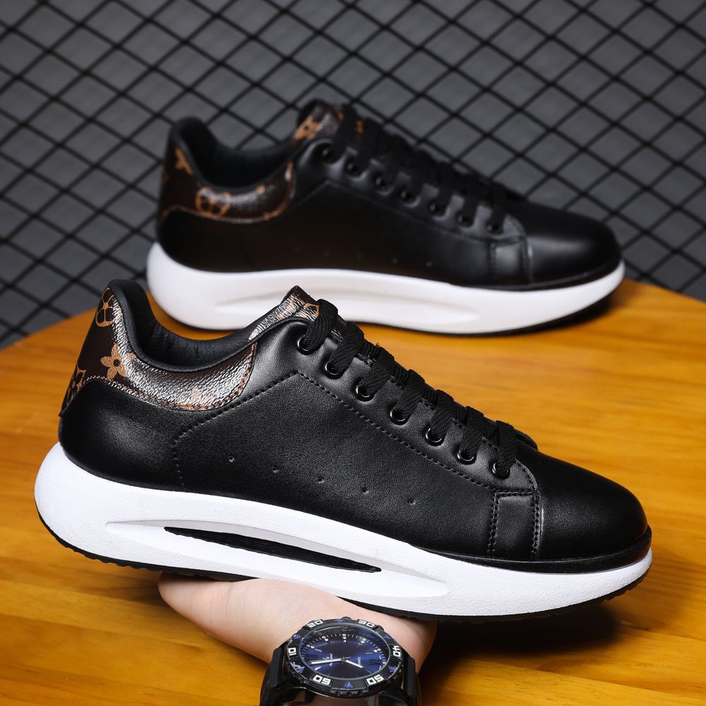 768-HAZ-00001 Full Black Leather Shoes