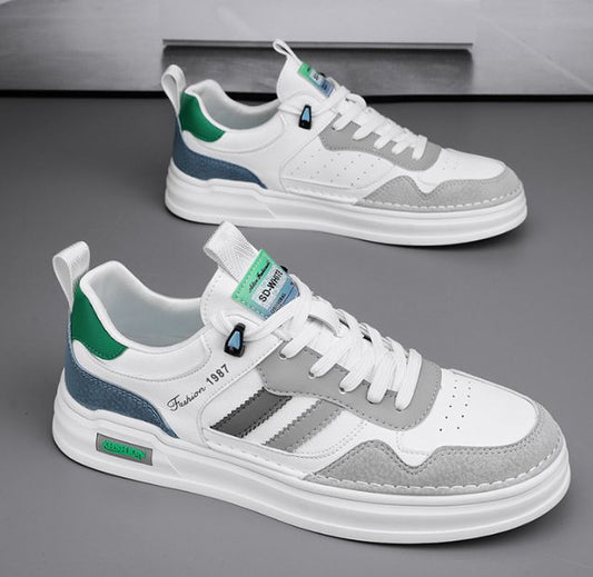 886-HAZ-00001 White/Green Shoes