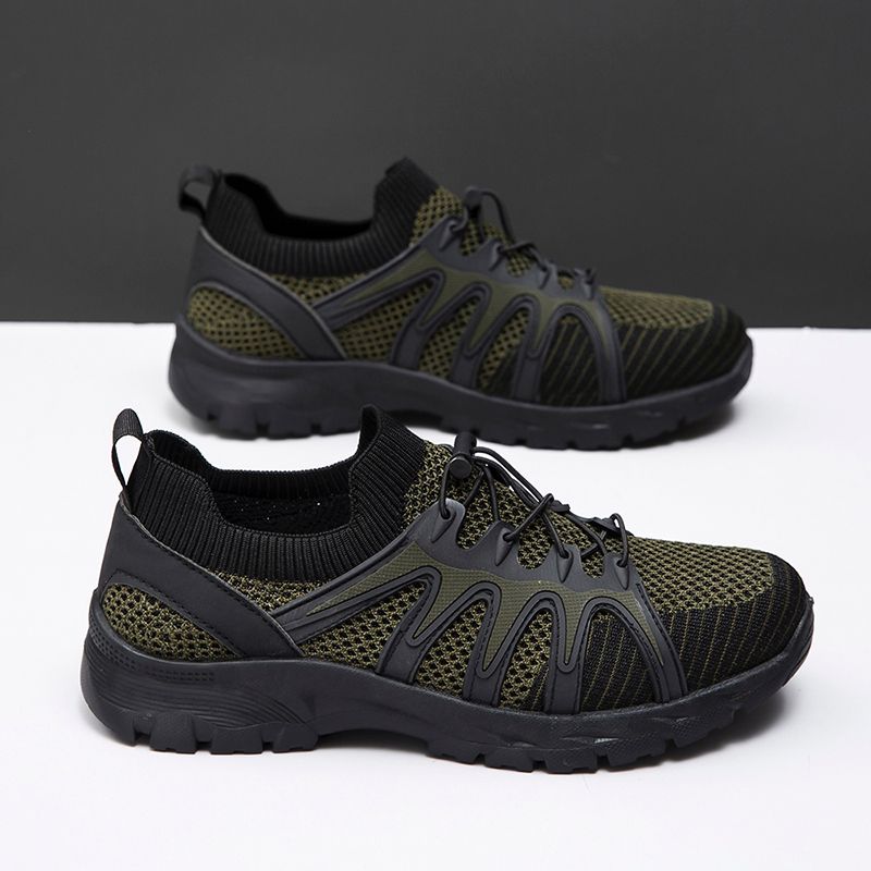 825-HAZ-00001 Full Olive Green Shoes