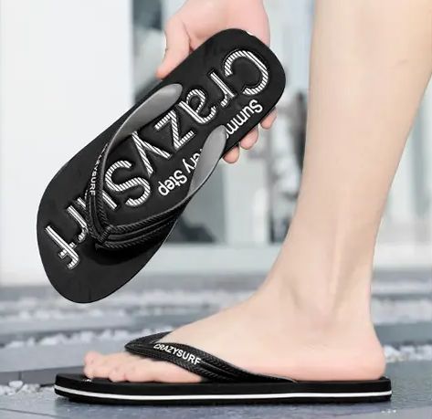 785-HAZ-00002 Black Slippers