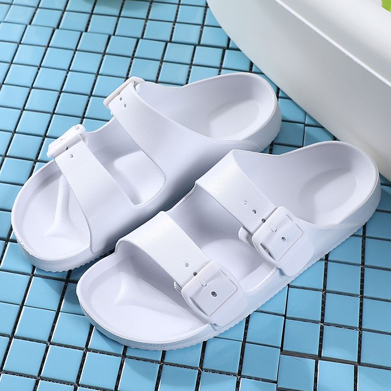 SALE! 366-HAZ-00002 White Slippers